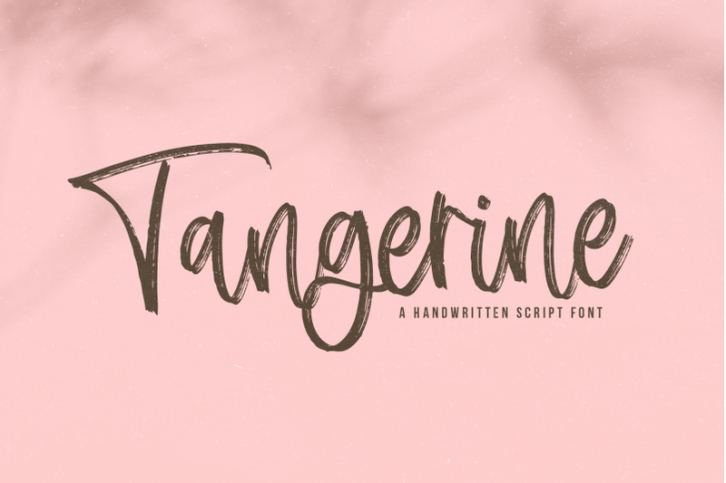 Tangerine - Brush Script Font Font Download