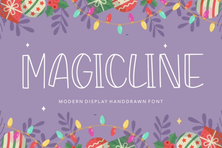 MAGICLINE Modern Display Handdrawn Font Font Download