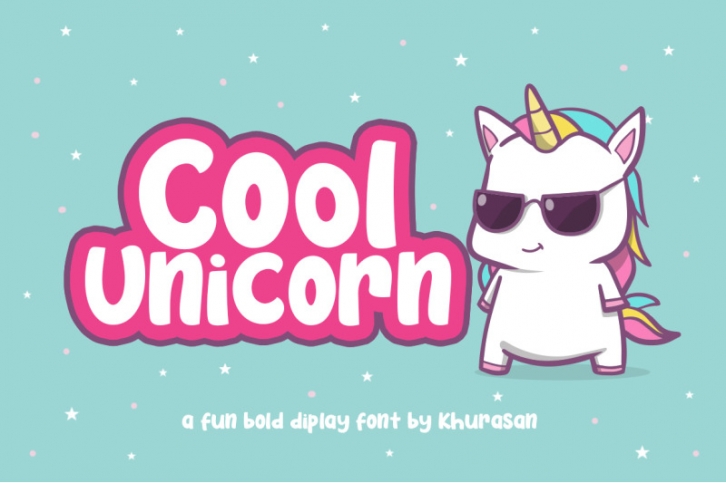 Cool Unicorn + Vector Font Download