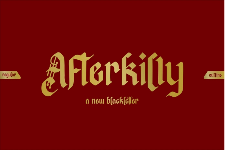 Afterkilly Blackletter Font Download