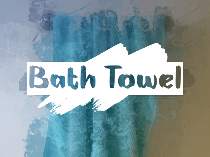 B Bath Towel Font Download