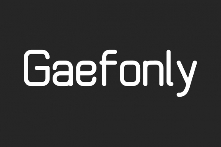 Gaefonly Font Download