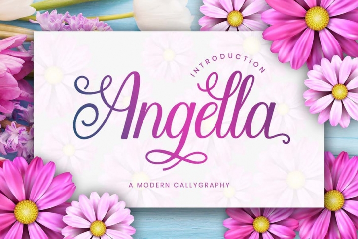 Angella - Sript Font Font Download