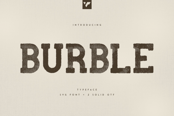 Burble VP Typeface Font Download