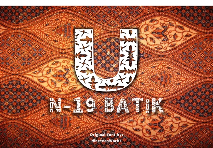 N-19 Batik Font Download