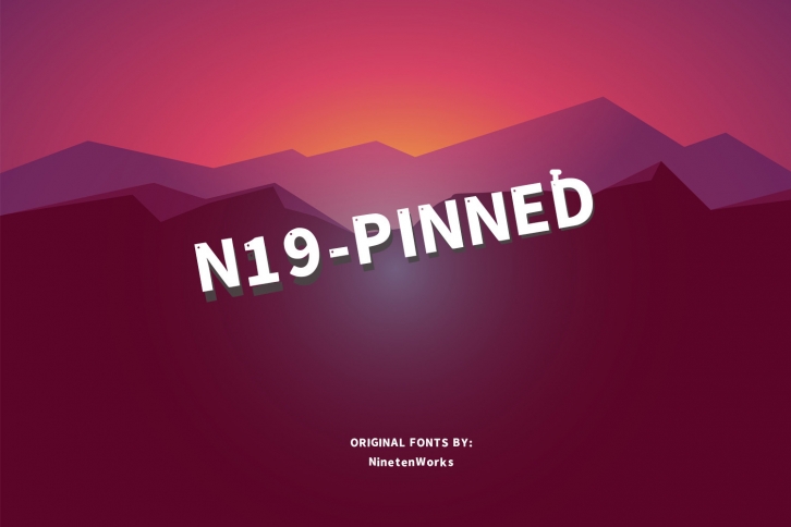 N-19 Pinned Font Download