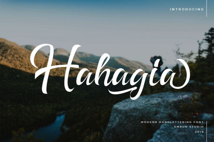 Hahagia Modern Hand-Letter Typeface Font Download