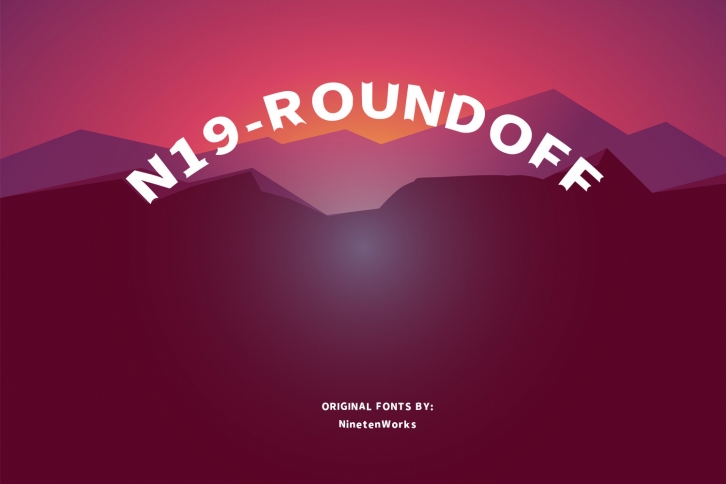 N-19 Roundoff Font Download