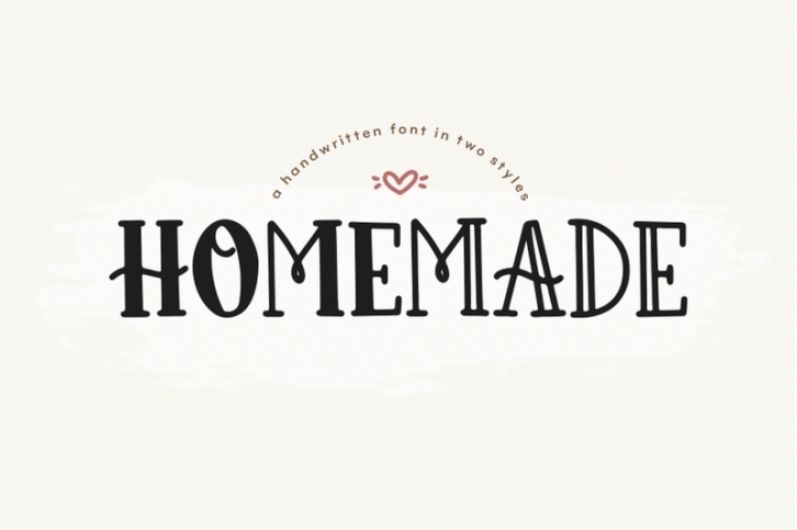 Homemade - A Farmhouse Font in Two Styles! Font Download