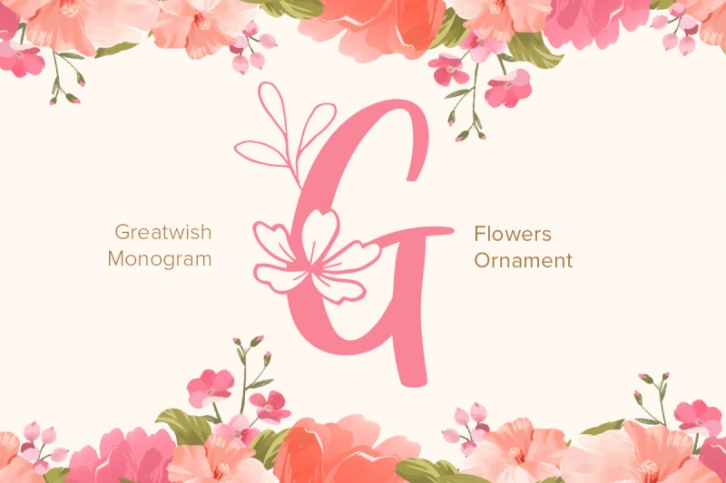 Great Wishes Monogram Font Download