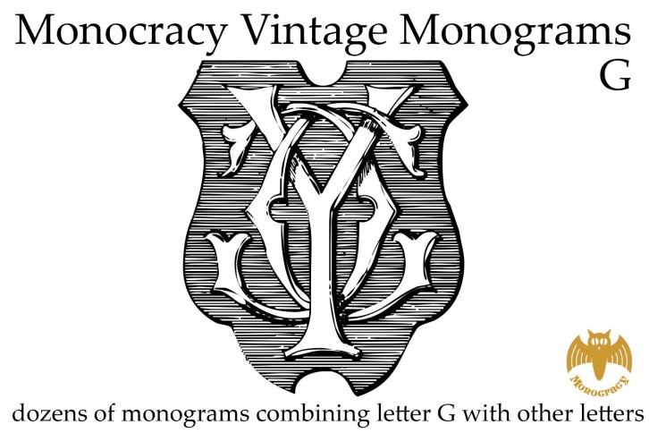 Monocracy Vintage Monograms G Font Download