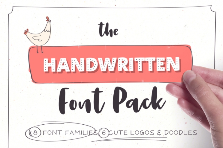 Handwritten Font Pack & Extras Font Download