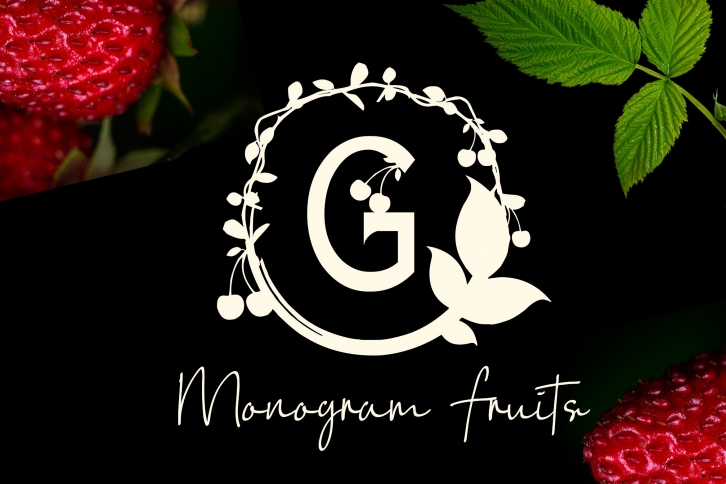 Monogram Fruits Font Download