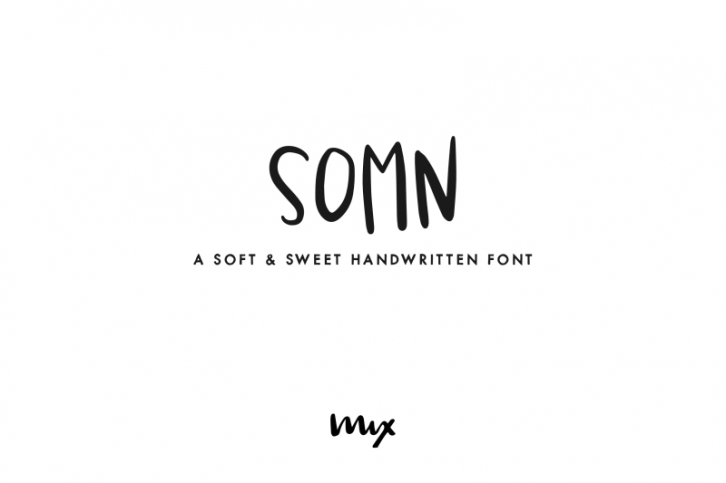 Somn - A Sweet Lullaby of a Font Font Download