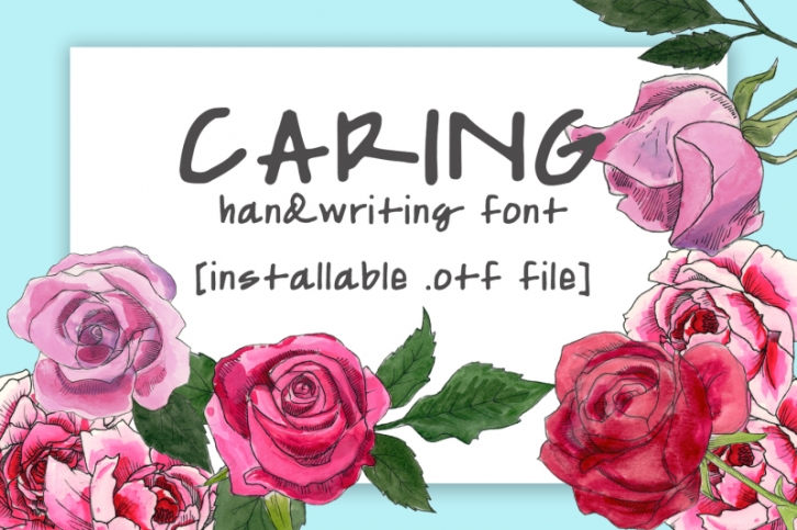 Caring Font Font Download