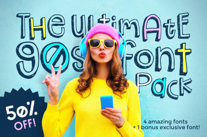 The Ultimate 90s Font Pack Font Download