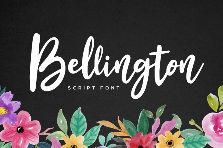 Bellington Script Font + Bonus Font Download