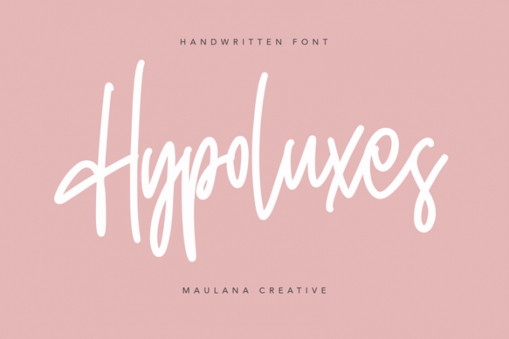 Hypoluxes Handwritten Signature Brush Typeface Font Download
