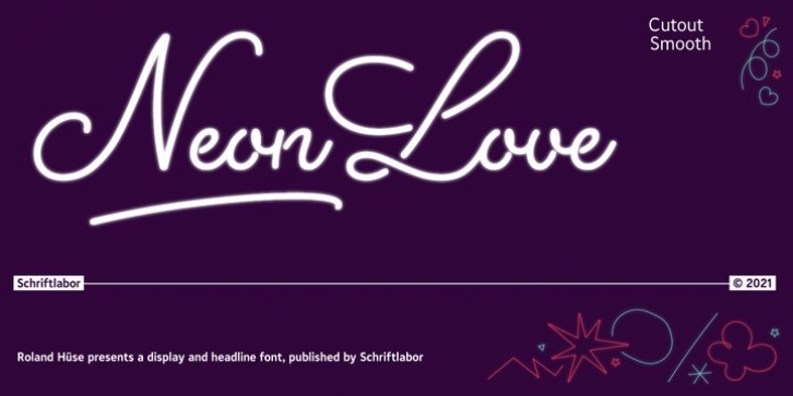 Neon Love Font Download