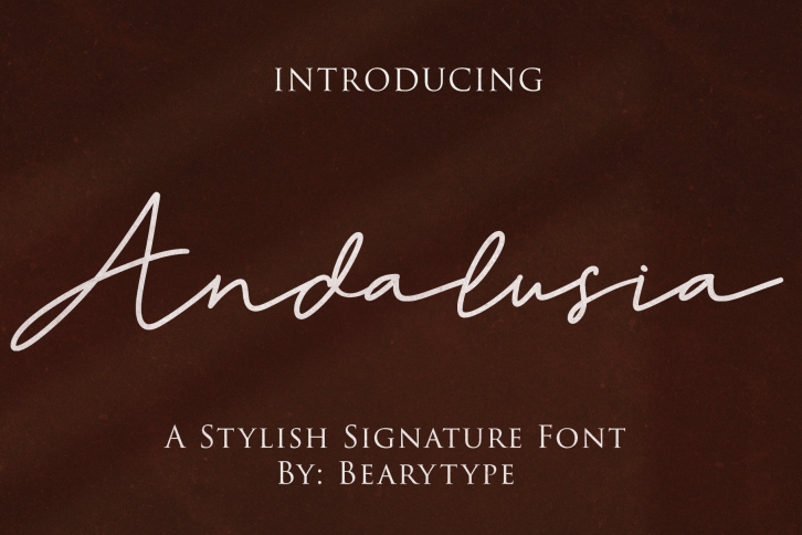 Andalusia -signature Font Download
