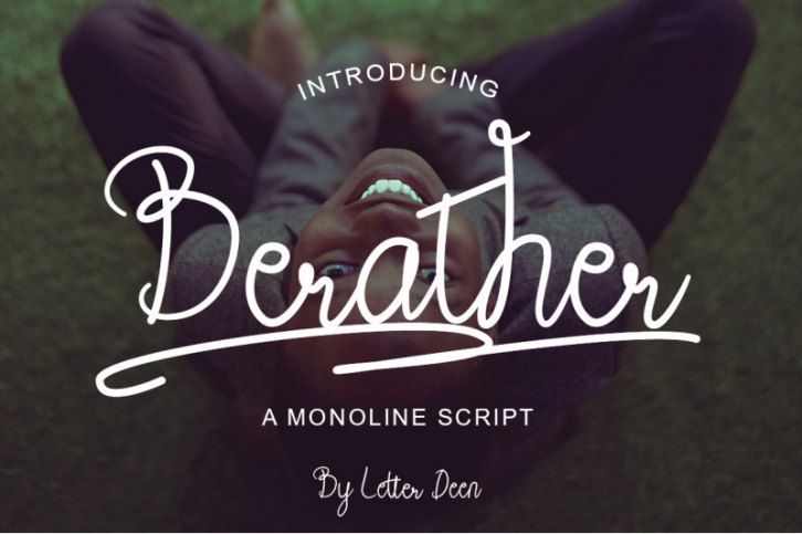 Berather a Monoline Script Font Font Download