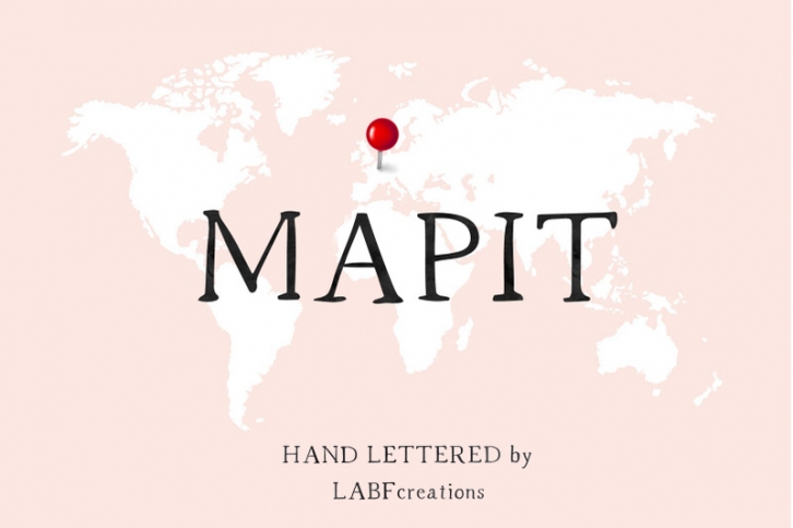 MapIT Serif font. Minimalist. Font Download