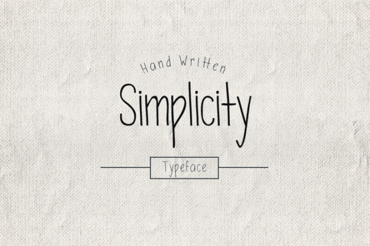 Simplicity Typeface Font Download