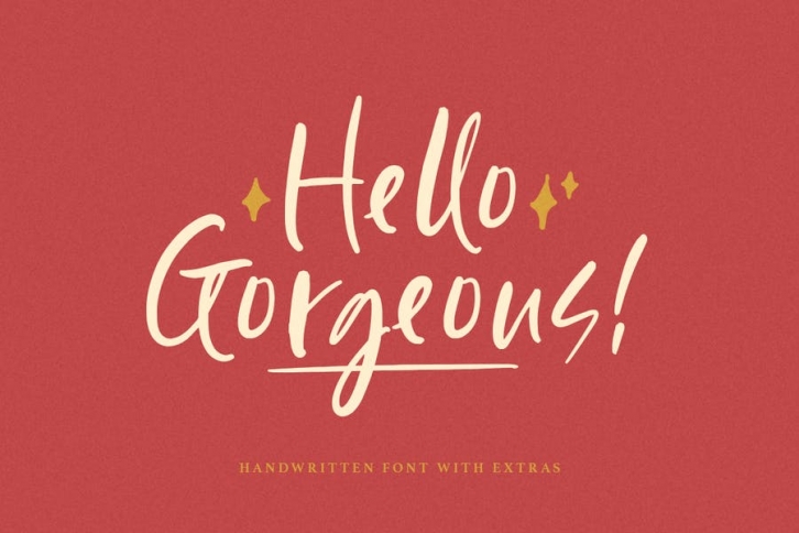 Hello Gorgeous - Handwritten Font Font Download