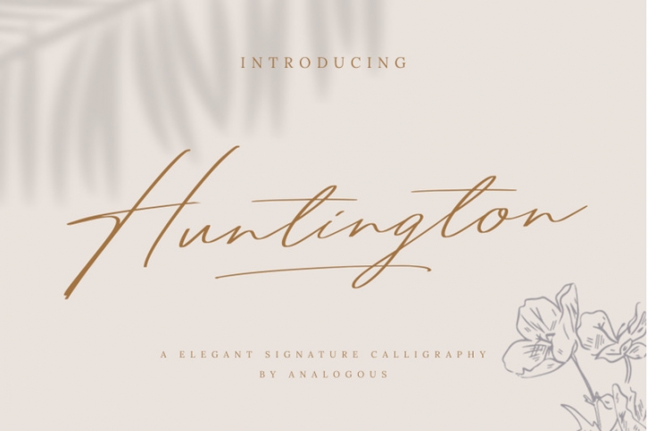 Huntington Signature Script Font Download