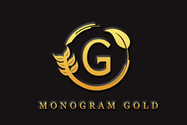 Monogram Gold Font Download