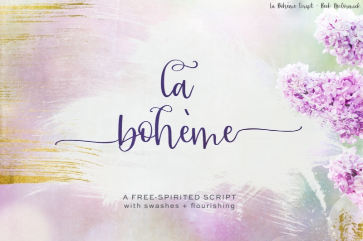 La Boheme Calligraphy Script Font Download