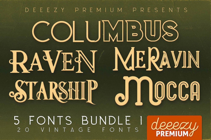 5 Fonts Bundle 1 Font Download