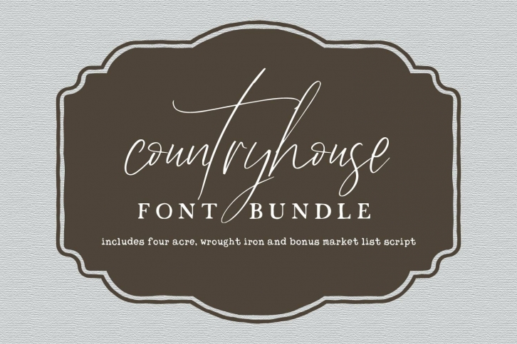country house bundle Font Download