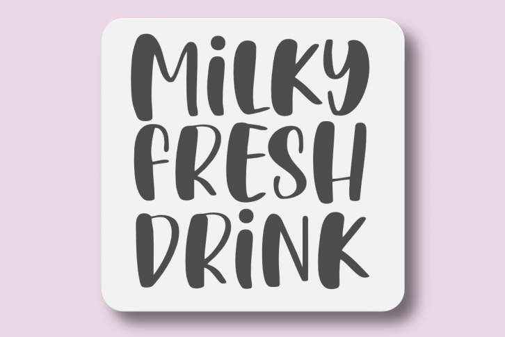 Milky Fresh Drink Font Download