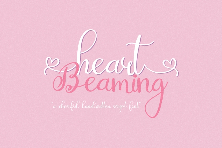 Heart Beaming Font Download