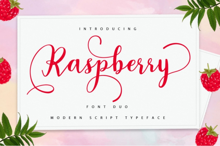 Raspberry Script Font Duo Font Download