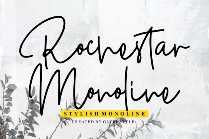 Rochestar Stylish Monoline Font Download