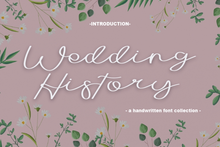 Wedding History Font Download