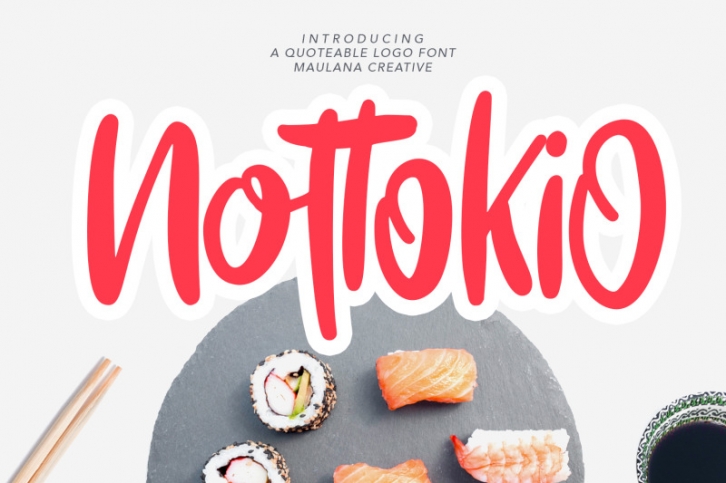 Nottokio Quoteable Logo Font Font Download