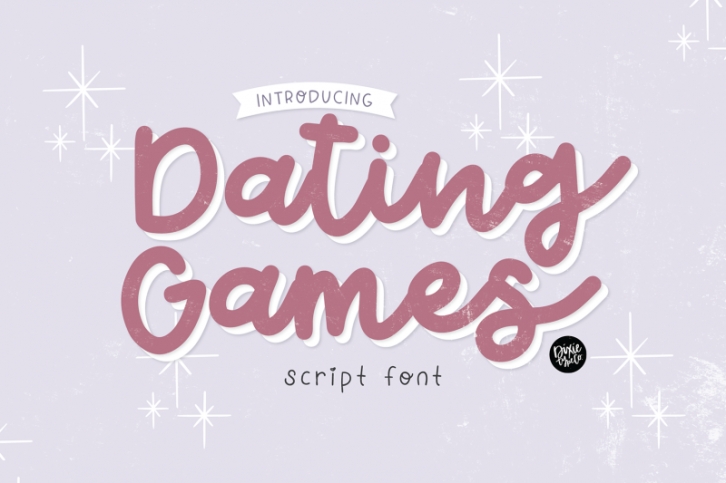 DATING GAMES Script Font Font Download