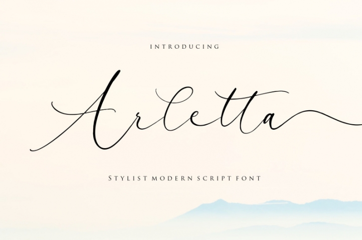 Arletta Stylist Modern Script Font Font Download
