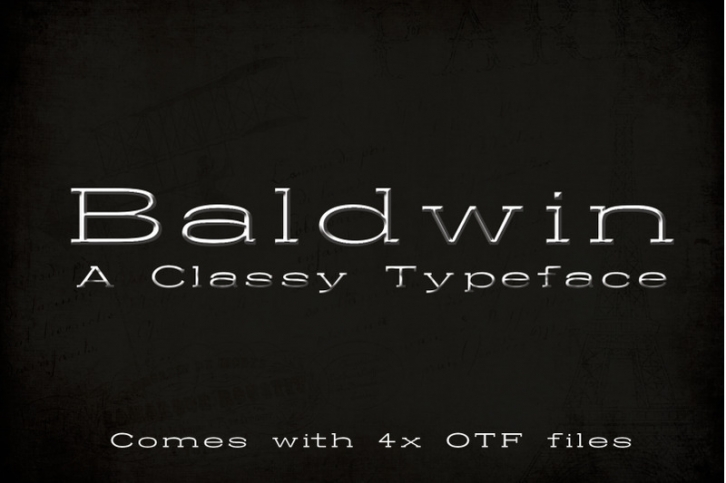 Baldwin Typeface Font Download