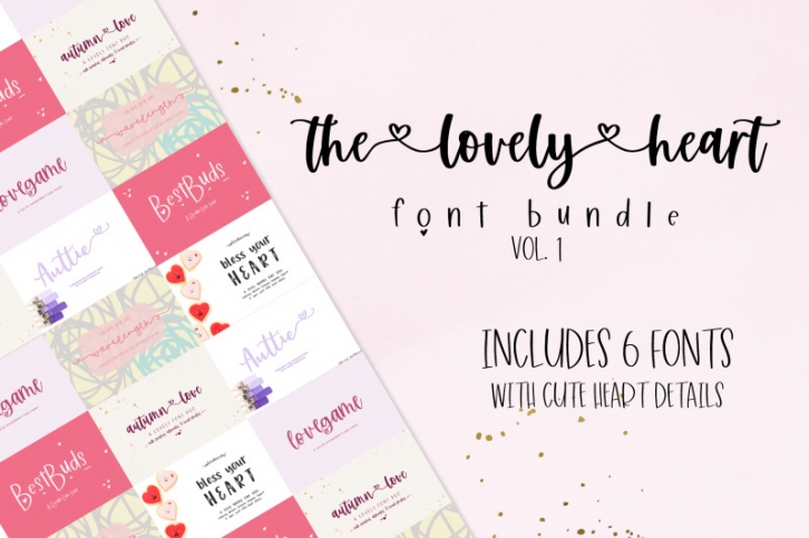 The Heart Font Bundle Font Download