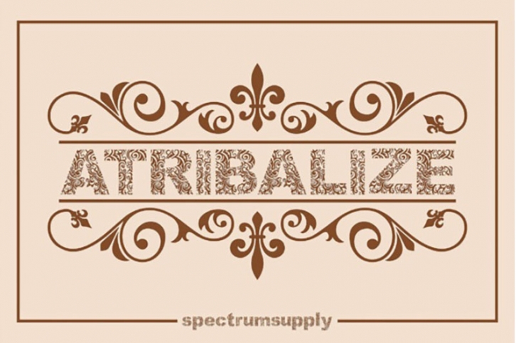 Atribalize Typeface free Illustrator And Border Font Download