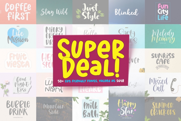 Super Deal Crafty Bundle Font Download
