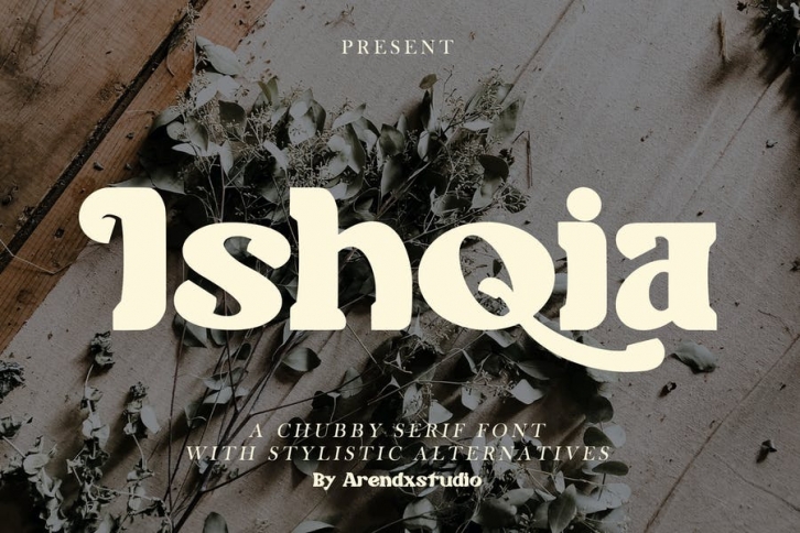 Ishqia - A Chubby Serif Font Download