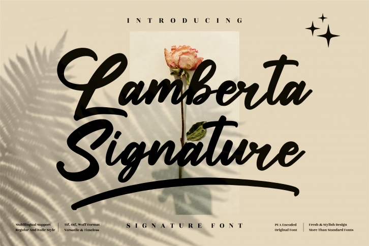 Lamberta Signature Font Download