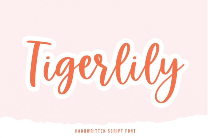 Tigerlily - Handwritten Script Font Font Download