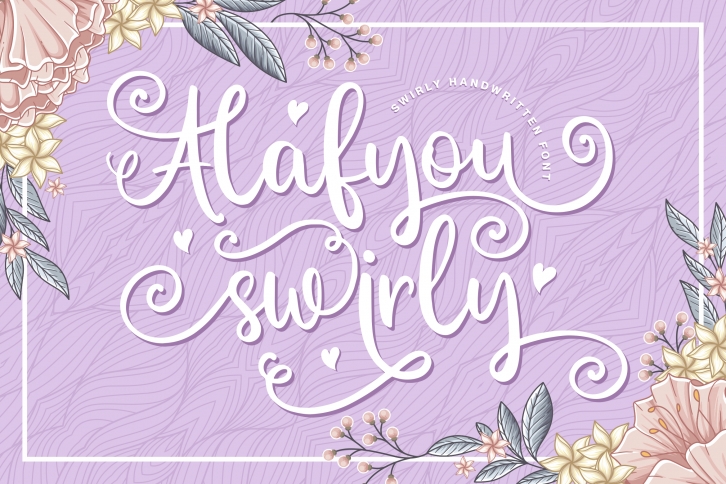 Alafyou Swirly Font Download