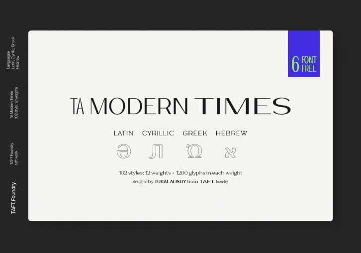 TA Modern Times Font Download